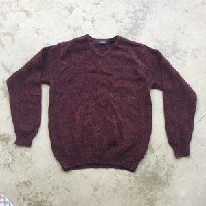 Izod Burgundy Cotton Sweater NWOT